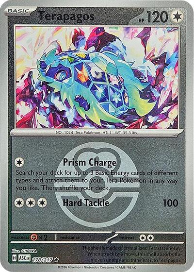Terapagos (Love Ball) (ME: Ascended Heroes) Near Mint Reverse Holofoil - Nick Nack's Full Frontal Attack