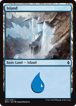 Island (257) (Battle for Zendikar) Near Mint - Nick Nack's Full Frontal Attack