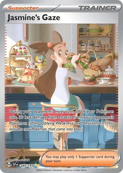 Jasmine's Gaze - 245 (SV08: Surging Sparks) Near Mint Holofoil