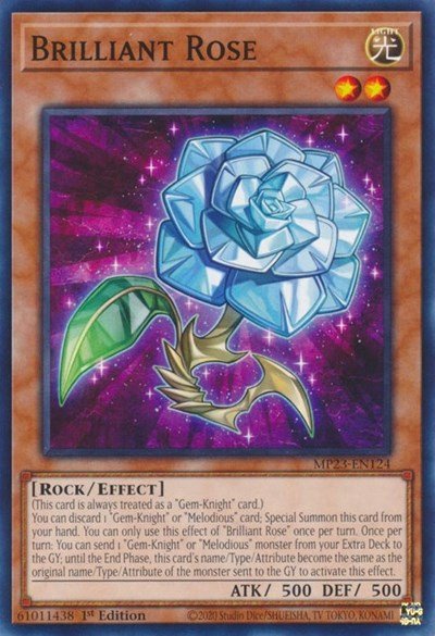 Brilliant Rose (25th Anniversary Tin: Dueling Heroes Mega Pack) Light Play 1st Edition - Nick Nack's Full Frontal Attack