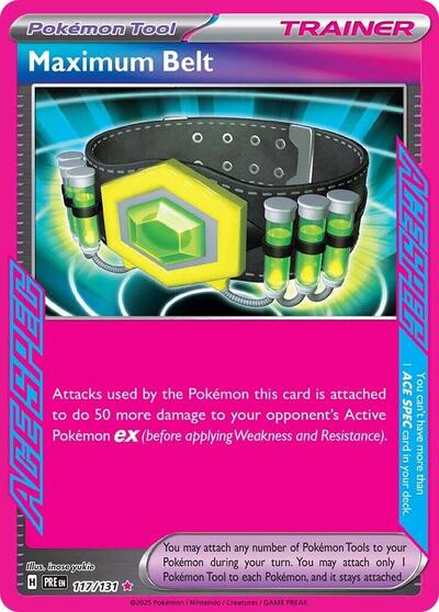 Maximum Belt (SV: Prismatic Evolutions) Near Mint Holofoil