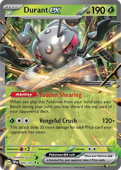 Durant ex - 004 (SV08: Surging Sparks) Near Mint Holofoil