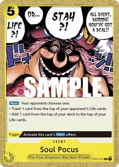 Soul Pocus (Starter Deck 7: Big Mom Pirates) Near Mint - Nick Nack's Full Frontal Attack