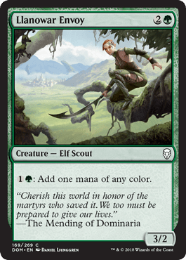 Llanowar Envoy (Dominaria) Near Mint - Nick Nack's Full Frontal Attack