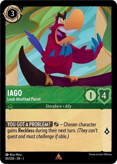 Iago (The First Chapter) Near Mint - Nick Nack's Full Frontal Attack