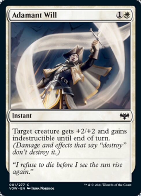 Adamant Will (Innistrad: Crimson Vow) Near Mint - Nick Nack's Full Frontal Attack