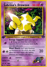 Sabrina's Drowzee (Gym Challenge) Light Play 1st Edition