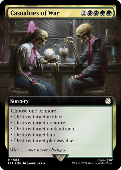 Casualties of War (Extended Art) (Surge Foil) (Universes Beyond: Fallout) Near Mint Foil