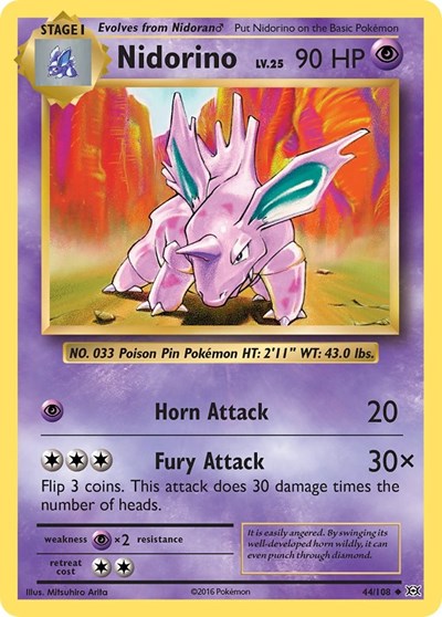 Nidorino (XY - Evolutions) Near Mint