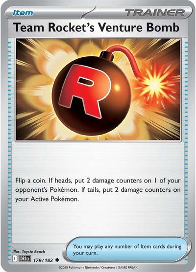 Team Rocket's Venture Bomb (SV10: Destined Rivals) Near Mint