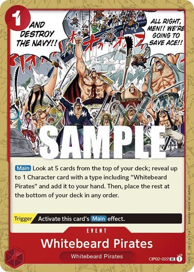 Whitebeard Pirates (Paramount War) Near Mint - Nick Nack's Full Frontal Attack