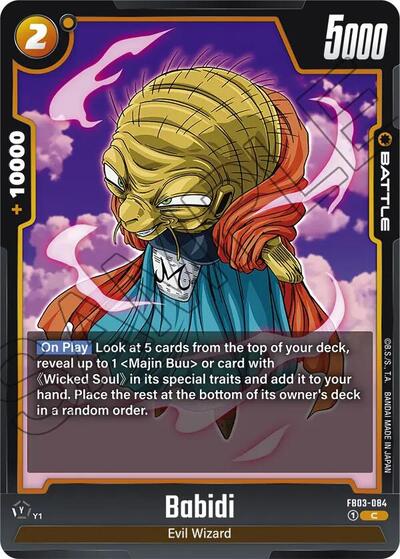 Babidi FB03-084 (Raging Roar) Near Mint