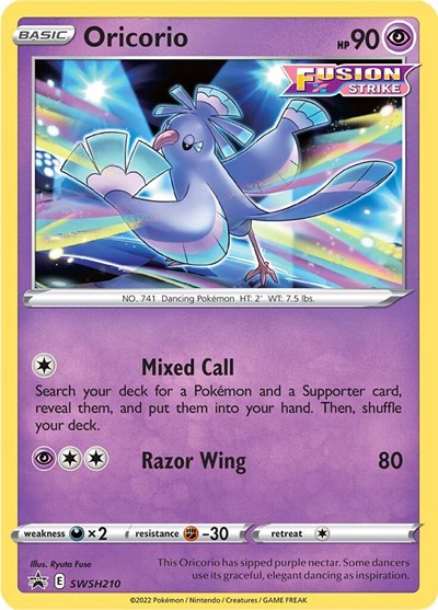 Oricorio - SWSH210 (SWSH: Sword & Shield Promo Cards) Near Mint Holofoil