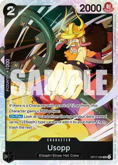 Usopp (The World's Strongest Warriors) Near Mint Foil - Nick Nack's Full Frontal Attack