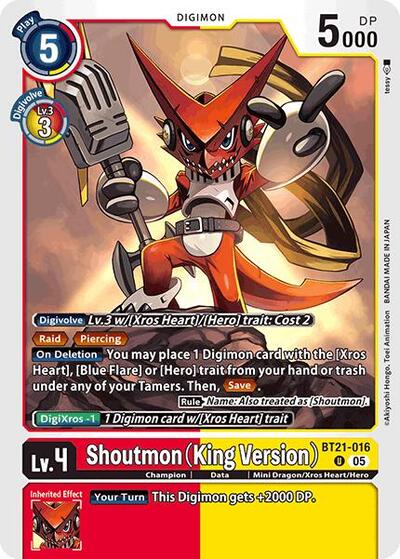 Shoutmon (King Version) (World Convergence) Near Mint