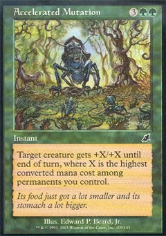 Accelerated Mutation (Scourge) Light Play Foil - Nick Nack's Full Frontal Attack