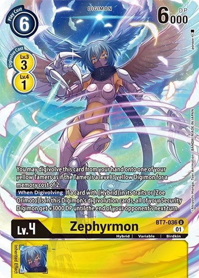 Zephyrmon (Alternate Art) (Dimensional Phase) Near Mint Foil
