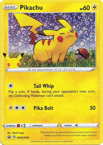 Pikachu - SWSH039 (General Mills) (Miscellaneous Cards & Products) Near Mint Holofoil