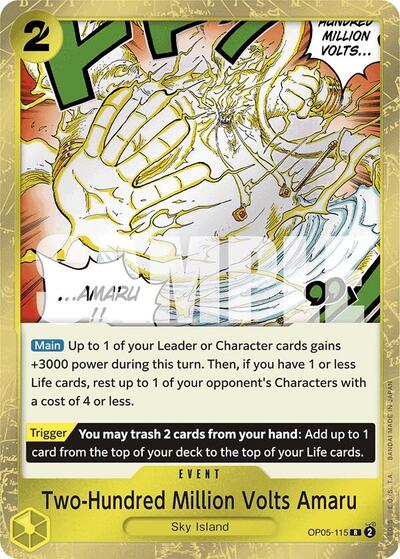 Two - Hundred Million Volts Amaru (Jolly Roger Foil) (Premium Booster) Near Mint Foil - Nick Nack's Full Frontal Attack