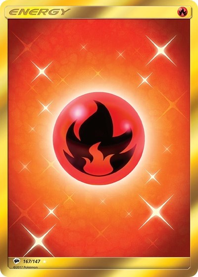 Fire Energy (Secret) (SM - Burning Shadows) Near Mint Holofoil