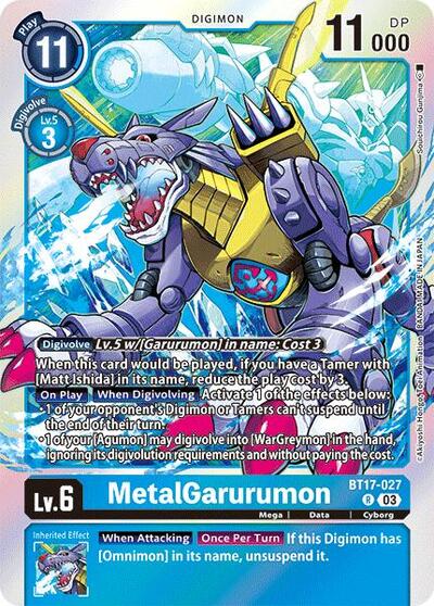 MetalGarurumon (Secret Crisis) Near Mint Foil