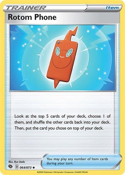 Rotom Phone (Champion's Path) Near Mint - Nick Nack's Full Frontal Attack
