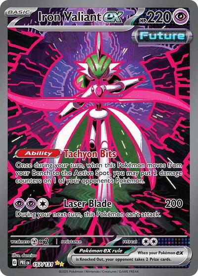 Iron Valiant ex (SV: Prismatic Evolutions) Near Mint Holofoil