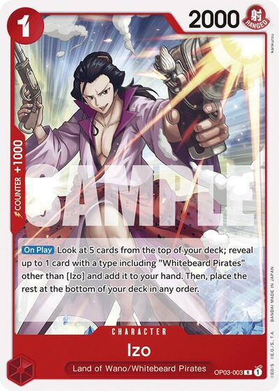 Izo (Starter Deck 15: RED Edward.Newgate) Near Mint - Nick Nack's Full Frontal Attack