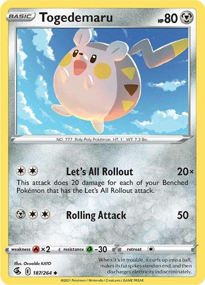 Togedemaru (SWSH08: Fusion Strike) Near Mint