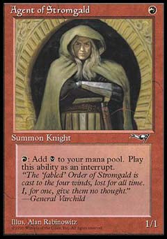 Agent of Stromgald (Crossed arms) (Alliances) Light Play