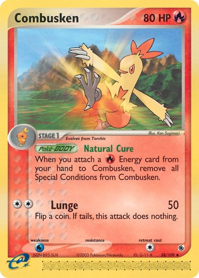 Combusken - 28 (Ruby and Sapphire) Light Play