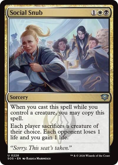 Social Snub (Secrets of Strixhaven) Near Mint - Nick Nack's Full Frontal Attack