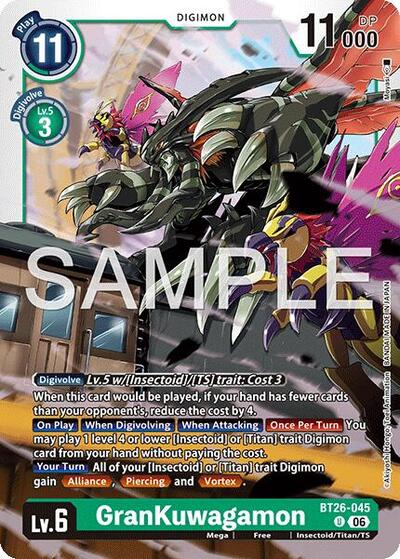 GranKuwagamon (Timeless Bonds) Near Mint