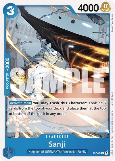Sanji (Pirates Party Vol. 7) (One Piece Promotion Cards) Near Mint - Nick Nack's Full Frontal Attack