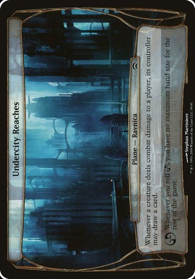 Undercity Reaches (Planechase) (Oversize Cards) Medium Play - Nick Nack's Full Frontal Attack