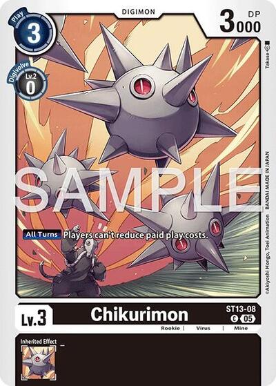 Chikurimon ST13 - 08 (Foil Reprint) (Advanced Booster Digimon Generation) Near Mint Foil - Nick Nack's Full Frontal Attack