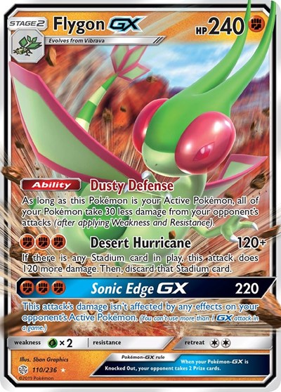 Flygon GX (SM - Cosmic Eclipse) Light Play Holofoil