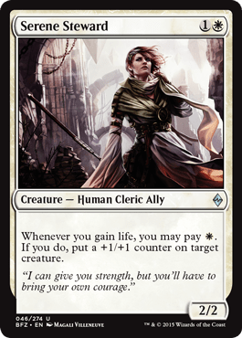 Serene Steward (Battle for Zendikar) Near Mint - Nick Nack's Full Frontal Attack