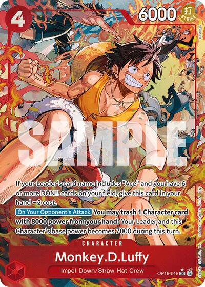 Monkey.D.Luffy (Alternate Art) (The Time of Battle) Near Mint Foil
