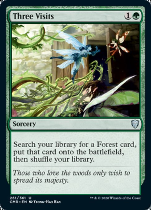 Three Visits (Commander Legends) Near Mint - Nick Nack's Full Frontal Attack