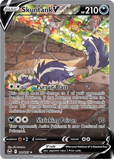 Skuntank V (Alternate Full Art) (SWSH12: Silver Tempest) Near Mint Holofoil