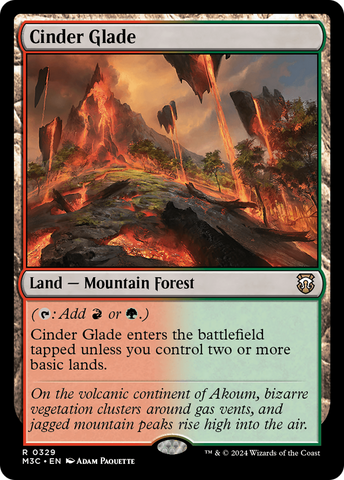 Cinder Glade (Ripple Foil) [Modern Horizons 3 Commander]