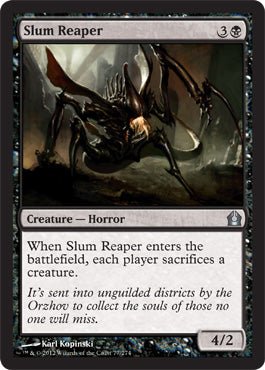 Slum Reaper (Return to Ravnica) Near Mint - Nick Nack's Full Frontal Attack