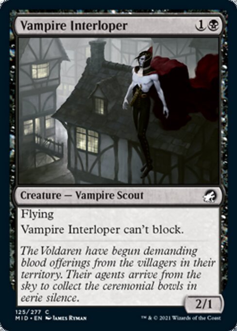 Vampire Interloper (Innistrad: Midnight Hunt) Near Mint - Nick Nack's Full Frontal Attack