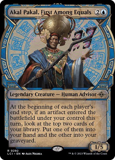 Akal Pakal, First Among Equals (Showcase) (The Lost Caverns of Ixalan) Near Mint - Nick Nack's Full Frontal Attack