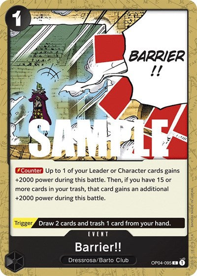 Barrier!! (Kingdoms of Intrigue) Near Mint Foil