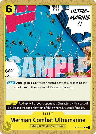 Merman Combat Ultramarine (A Fist of Divine Speed Release Event Cards) Near Mint - Nick Nack's Full Frontal Attack