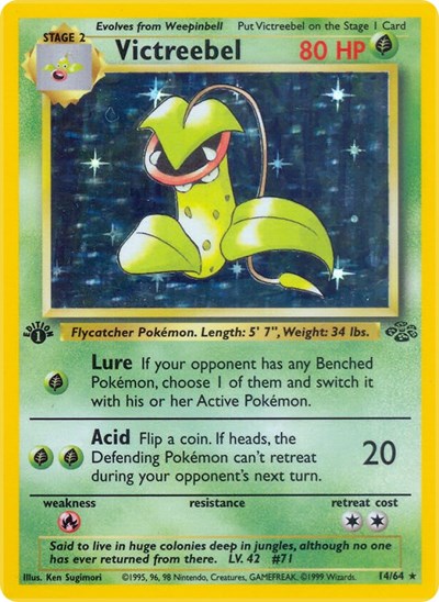 Victreebel (14) (Jungle) Light Play Holofoil Unlimited