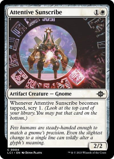 Attentive Sunscribe (The Lost Caverns of Ixalan) Near Mint