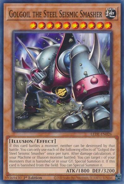 Golgoil the Steel Seismic Smasher (Legacy of Destruction) Near Mint 1st Edition - Nick Nack's Full Frontal Attack
